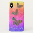 Search for rainbow butterflies iphone cases Purple