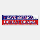 Search for save america bumper stickers Obama