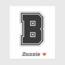 Search for initial letter b stickers Black and white