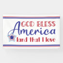 Search for god bless banners Red white and blue