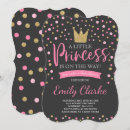 Search for gold princess baby shower invitations Pink and gold