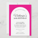 Search for fuschia birthday invitations Modern