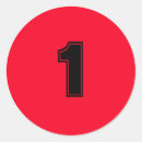 Search for 1 number stickers Simple