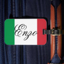 Search for italy luggage tags World flags