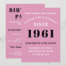 Search for for her 60th birthday invitations Pink