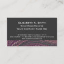 Search for old fashioned business cards Purple