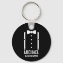 Search for black bow key rings Best man