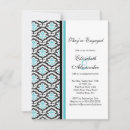 Search for damask engagement party invitations Black
