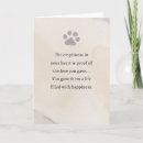 Search for loss of pet sympathy cards Dog