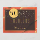 Search for 50th for women birthday cards Typography