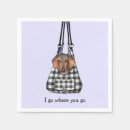 Search for dachshund napkins Black and white