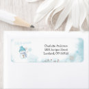 Search for winter snowman return address labels Fun