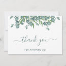 Search for thank you for marrying us Eucalyptus