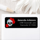 Search for dia de los muertos return address labels Goth