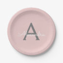 Search for pink and gray baby shower plates For her