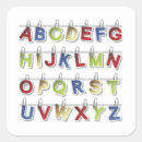 Search for colourful alphabet stickers School