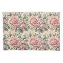 Search for pink roses pillowcases White