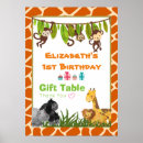 Search for jungle birthday party posters Giraffe