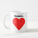 Search for red heart shape mugs Text
