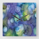 Search for alcohol ink clocks Green