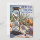 Search for sea shells save the dates Ocean