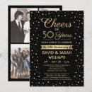 Search for cheers to 50 years Black and gold