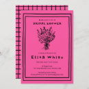 Search for bold bridal shower invitations Hot pink