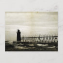 Search for lighthouse pictures postcards Black and white