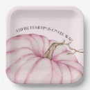 Search for pink pumpkin plates Fall baby shower