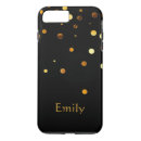 Search for glitter confetti iphone cases Black