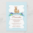 Search for rabbit baby boy shower invitations Modern
