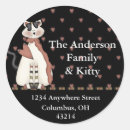 Search for cat address stickers Feline