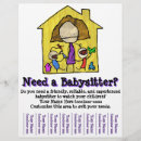 Search for babysitting flyers Children