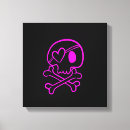 Search for black and pink skull art Crossbones