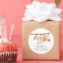 Search for baby shower clothesline stickers Boho