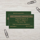 Search for gaelic business cards Green