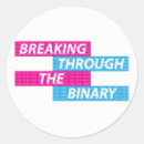 Search for nonbinary stickers Trans