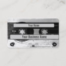 Search for cassette tape business cards Old school