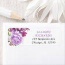 Search for winter flowers return address labels Elegant
