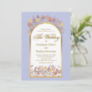 Search for lavender floral wedding invitations Gold