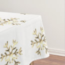 Search for gold white christmas tablecloths Pattern