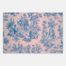 Search for pink toile wrapping paper Vintage