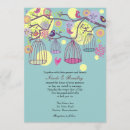 Search for bird cage wedding invitations Blue