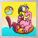 Search for cartoon flamingo posters Tropical