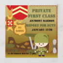 Search for soldier birthday invitations Kids