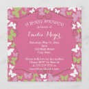 Search for pink and green baby shower invitations Butterflies