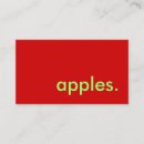 Search for red apple business cards Apples