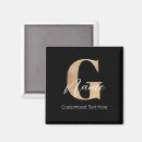 Search for alphabets magnets Monogrammed