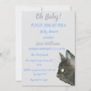 Search for kitten baby shower invitations Blue