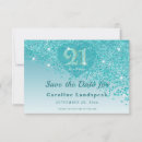 Search for 21st birthday save the dates For her
